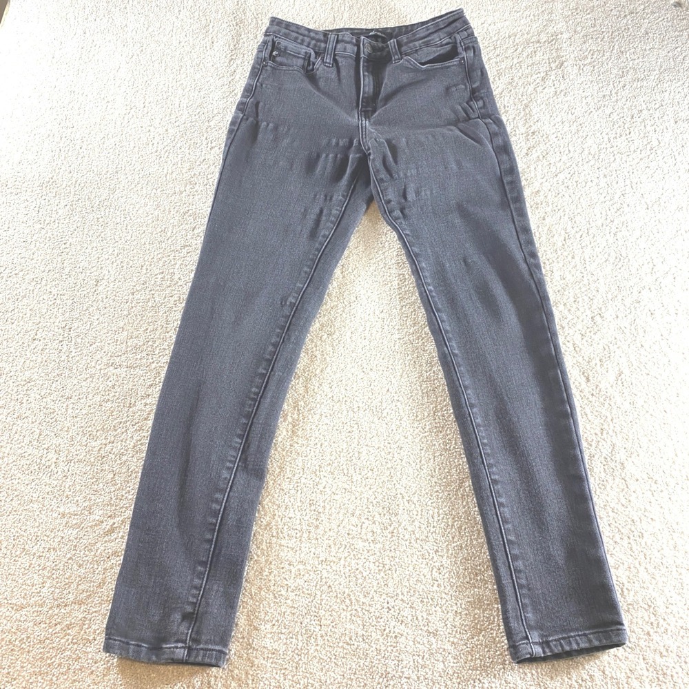 KanCan Skinny Jeans Womens 7/27 Black Mid Rise Stretch Preppy